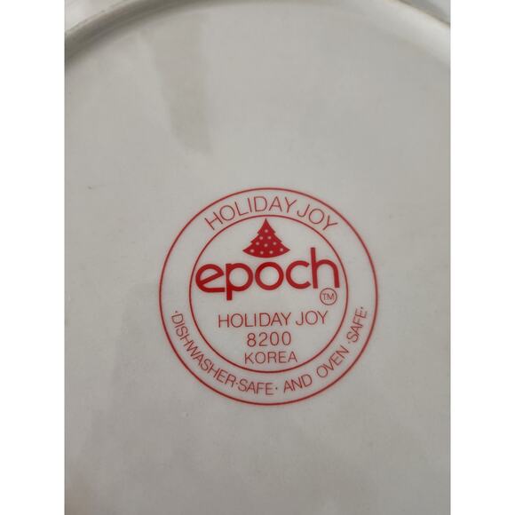 Noritake Epoch HOLIDAY JOY 10.25" Dinner Plate Set 4 8200 Mint Christmas 1980 - Picture 4 of 4